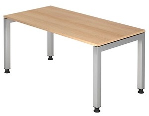 Schreibtisch VJS16/E eiche nachbildung/silber