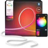 Philips Hue Omniglow 5M Mikro Led-Lightstrip, 4500 Lm Lichtband, Farbige LED Str