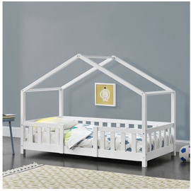 [en.casa]® Kinderbett Treviolo 80x160 cm Weiß