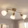 Nowa LED Deckenleuchte 1 verstellbar Holzoptik Glas alabaster