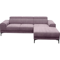exxpo - sofa fashion Ecksofa, 3 Kopfstützen, wahlweise Sitztiefenverstellung, frei im Raum stellbar