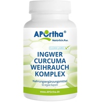 (667,57€/KG) APOrtha Weihrauch-Curcuma-Ingwer-Komplex - 60 veg. Kapseln 9/2024