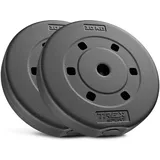 trex sport Hantelscheiben Set 20 kg Hantelscheibe schwarz