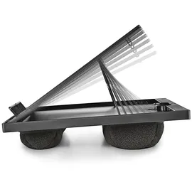 ngs LAPNEST - Multifunktionaler und ergonomischer Laptopständer für bis zu 15,6" mit gepolsterter Basis, verstellbar in 8 Höhenstufen