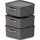 Rotho Maloja Aufbewahrungsbox 39,5 x 38,0 x 17,7 cm 3-tlg. schwarz