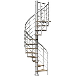 DOLLE Spindeltreppe »Oslo«, bis 276 cm Raumhöhe - grau