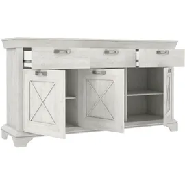 Forte Kashmir 178,3 x 95,9 x 48,2 cm Pinie Weiß