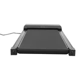 Untertisch Laufband - Walking Pad Gehband - 0,75 HP Motor - 0,8–8 km/h - 110 kg belastbar - 104 cm Lauffläche - Bluetooth Display - Leise schwarz - Schwarz