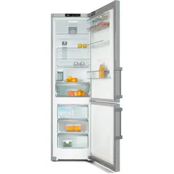 MIELE Kühl-/Gefrierkombination "KFN 4799 CDE", C (A-G), silber (edelstahl cleansteel), Rechtsanschlag, Kühlschränke