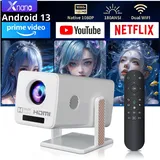 Tragbarer 4k-full-hd-1080p-projektor, Mini-videoprojektor Mit 180°-drehung, Wifi-kompatibel, Bluetooth 5.0, Dolby Audio Für Heimkino