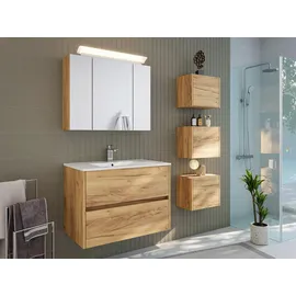 Posseik Limes Badschrank-Set 41,4 x 33,3 x 25 cm Gold