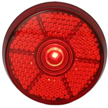 Fischer 85467 Erwachsene LED Blink- und Sicherheitslicht, rot, One Size