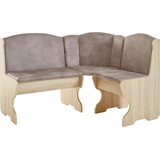 Home Affaire Eckbank »Alfa«, taupe natur, , 88604052-0 B/H/T: 145 cm x 90 cm x 112 cm,