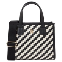 Tommy Hilfiger Henkeltasche »TH CITY SMALL TOTE WOVEN«, schwarz