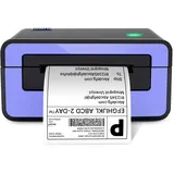 POLONO Etikettendrucker, DHL Thermodrucker Labeldrucker, Label Printer Thermodrucker Desktop Etikettendruck für Amazon, Ebay, Etsy & Shopify, DHL ups USB Mac/PC Count