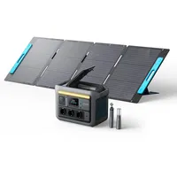 Anker SOLIX C800 Plus Tragbare Powerstation mit 200W Solarpanels, 1200W (1600W Spitzenleistung) Solargenerator für Campingbeleuchtung, 768Wh LiFePO4 Akkus für Camping, Wohmobil, Reisen, Stromausfall