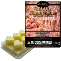 WonderWax Duftwachs WonderWax® Duftwachs 6 Herzen, (Bubbly Champagne), Duftrichtung: Bubbly Champagne