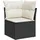 vidaXL Garten-Lounge-Set 9-tlg. schwarz