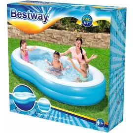 BESTWAY Lagune Family Planschbecken 262 x 157 x 46 cm