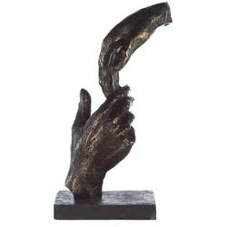 Skulptur Bronzefarben