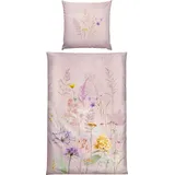 Erwin Müller Bettwäsche Bettwäsche, Mako-Satin, Blumen rosa