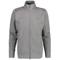 GANT Reg Shield Halbzippullover Grey Melange L