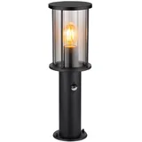 GLOBO Außenleuchte Schwarz matt, 1x E27 - Silber