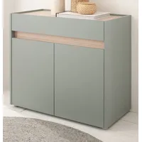furn.design Center 80 x 70 x 80 cm mit Schubladen / Salbei Grün