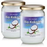 Bio-Kokosöl kalt gepresst & nativ | 2x500ml | flüssig ab ~25°C | Braten & Backen