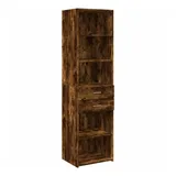 vidaXL Highboard Räuchereiche 50x42,5x185 cm Holzwerkstoff