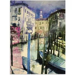 Artland Wandbild »Venedig, Fondamenta Malcanton«, Venedig, (1 St.), als Alubild, Outdoorbild, Leinwandbild in verschied. Größen Artland Farbe Bild(er): grün