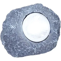 Solar Stein Leuchte LED Garten Beleuchtung Dekoration Lampe IP44 Terrasse Licht