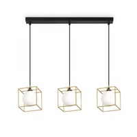 Ideal Lux Pendelleuchte LINGOTTO, 3-flammig, G9, IP20, höhenverstellbar, Messing