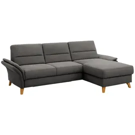 Home Affaire Ecksofa HOME AFFAIRE "Westerland L-Form", grau, B:252cm H:90cm T:162cm, 98% Polyester 2% Polyamid, Sofas, Ecksofa, Federkern-Polsterung, wahlweise mit Bettfunktion, Bettkasten