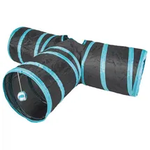 Duvo+ T-Bone Spieltunnel 80x25 cm Blau/Schwarz