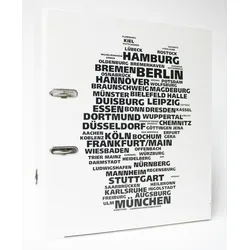 ADINA Motivordner 8cm Deutschland Städtenamen