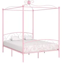 vidaXL Himmelbett 160 x 200 cm Rosa