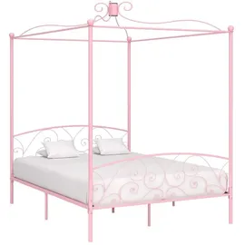 vidaXL Himmelbett 160 x 200 cm Rosa