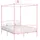 vidaXL Himmelbett 160 x 200 cm Rosa