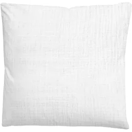 biberna Bettwäsche Musselin 0480500 Uni 1x 155x220 cm + 1x 80x80 cm, Weiss