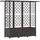 vidaXL Hochbeet mit Rankgitter und Dach 162,5 x 40 x 138 cm Braun