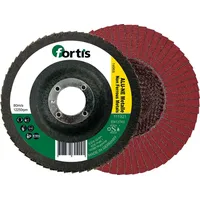 Fortis Fächerschleifsch. alu-ne 115mm K120 gewölbt fortis
