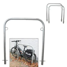 Trutzholm Fahrradanlehnbügel 115 x 99 cm Stahl feuerverzinkt Ø 49 mm Grau