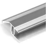 PROVISTON - Bergangs- & Ausgleichsprofil Aluminium 50.5 X 24 X 1000 Mm Silber Bodenprofil Metallprofil Übergangsschiene