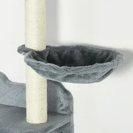 PawHut Katzen Kletterwand 4-teilig 40 x 28 x 73 cm grau