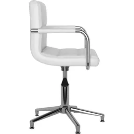 vidaXL Bürostuhl Kunstleder Weiß