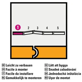 Diephaus Ceratio quarz 60 x 60 x 4 cm