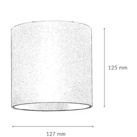 Licht-Erlebnisse Ø Ø12,7 cm in Schwarz Gold GU10 Decke Modern Flur Deckenleuchte