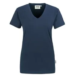 Damen V-Shirt Classic 126, marine, Größe 2XL - marine - 2XL