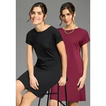 FLASHLIGHTS Sommerkleid Schwarz/Bordeaux 50